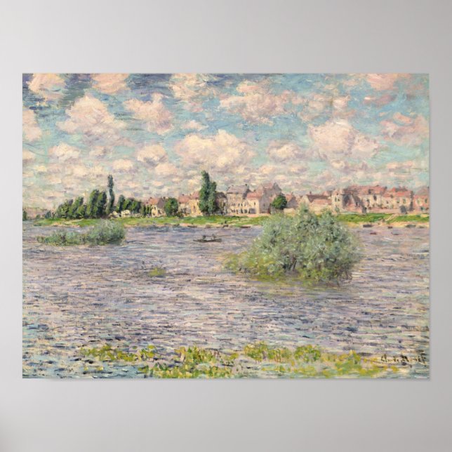 Claude Monet | Seine at Lavacourt Poster (Front)