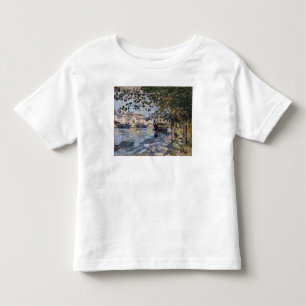 Claude Monet Seine at Rouen, 1872 Toddler T-Shirt