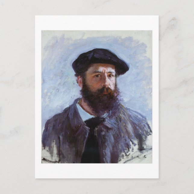 Claude Monet Self-Portrait postcard (Front)