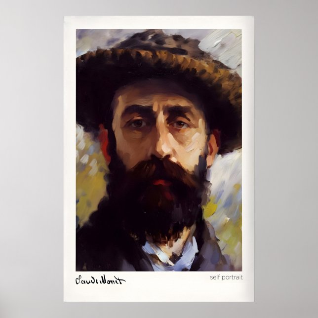 Claude Monet Self Portrait Wall Art (Front)