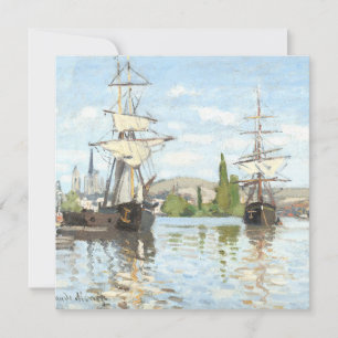 Claude Monet. Ships Riding on the Seine at Rouen