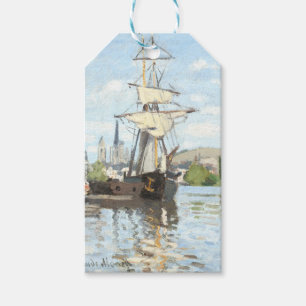 Claude Monet. Ships Riding on the Seine at Rouen Gift Tags