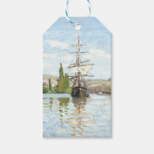 Claude Monet. Ships Riding on the Seine at Rouen Gift Tags