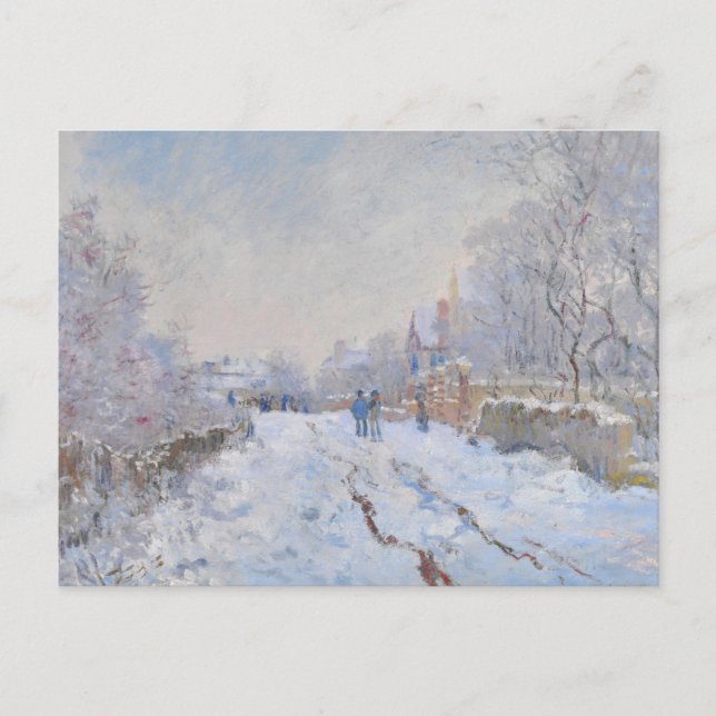 Claude Monet // Snow at Argenteuil Postcard (Front)