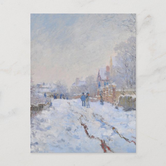 Claude Monet // Snow at Argenteuil Postcard (Front)