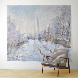 Claude Monet - Snow Scene at Argenteuil Tapestry