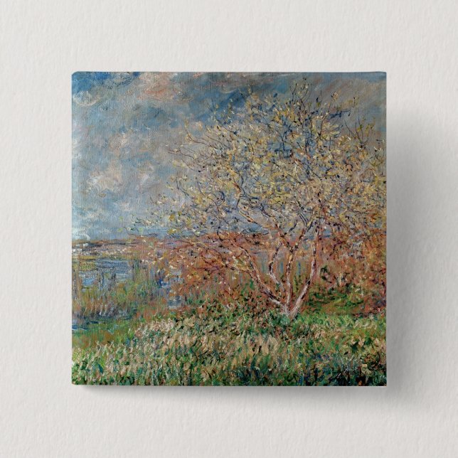 Claude Monet | Spring 15 Cm Square Badge (Front)