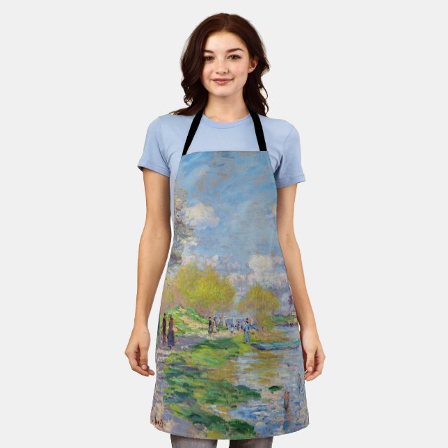 Claude Monet - Spring by the Seine Apron (Worn)