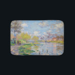 Claude Monet - Spring by the Seine Bath Mat<br><div class="desc">Spring by the Seine - Claude Monet,  1875</div>