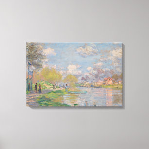 Claude Monet - Spring by the Seine Canvas Print