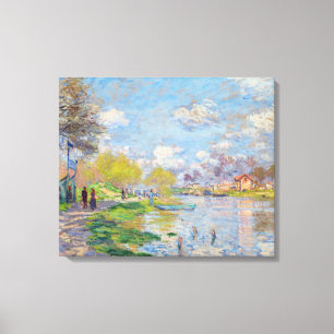 Claude Monet - Spring by the Seine Canvas Print