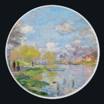Claude Monet - Spring by the Seine Ceramic Knob<br><div class="desc">Spring by the Seine - Claude Monet,  1875</div>