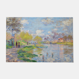 Claude Monet - Spring by the Seine Doormat