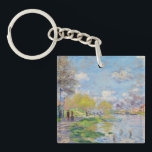 Claude Monet - Spring by the Seine Key Ring<br><div class="desc">Spring by the Seine - Claude Monet,  1875</div>