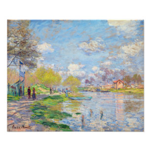 Claude Monet - Spring by the Seine Photo Print