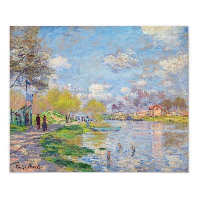 Claude Monet - Spring by the Seine Photo Print (Front)