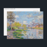 Claude Monet - Spring by the Seine Postcard<br><div class="desc">Spring by the Seine - Claude Monet,  1875</div>