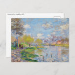 Claude Monet - Spring by the Seine Postcard<br><div class="desc">Spring by the Seine - Claude Monet,  1875</div>