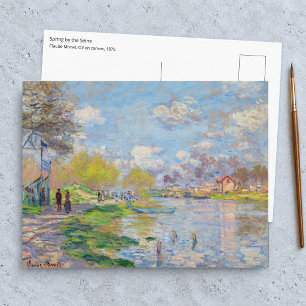 Claude Monet - Spring by the Seine Postcard