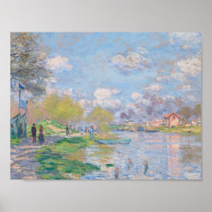 Claude Monet - Spring By The Seine Poster
