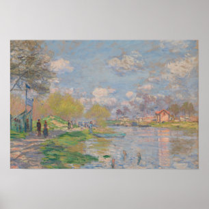 Claude Monet - Spring by the Seine Poster