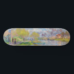 Claude Monet - Spring by the Seine Skateboard<br><div class="desc">Spring by the Seine - Claude Monet,  1875</div>