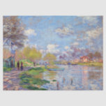 Claude Monet Spring by the Seine Tissue Paper<br><div class="desc">People stand by the Seine River during spring as painted by Claude Monet.</div>