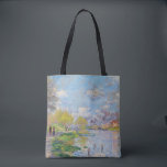 Claude Monet - Spring by the Seine Tote Bag<br><div class="desc">Spring by the Seine - Claude Monet,  1875</div>