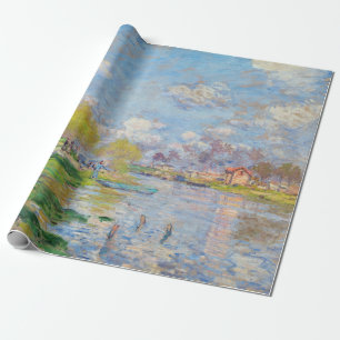 Claude Monet - Spring by the Seine Wrapping Paper