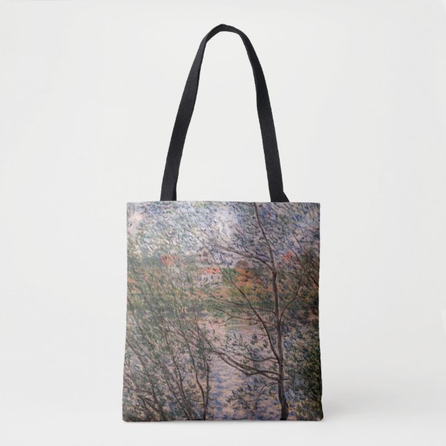 Claude Monet - Springtime through the branches Tote Bag (Front)