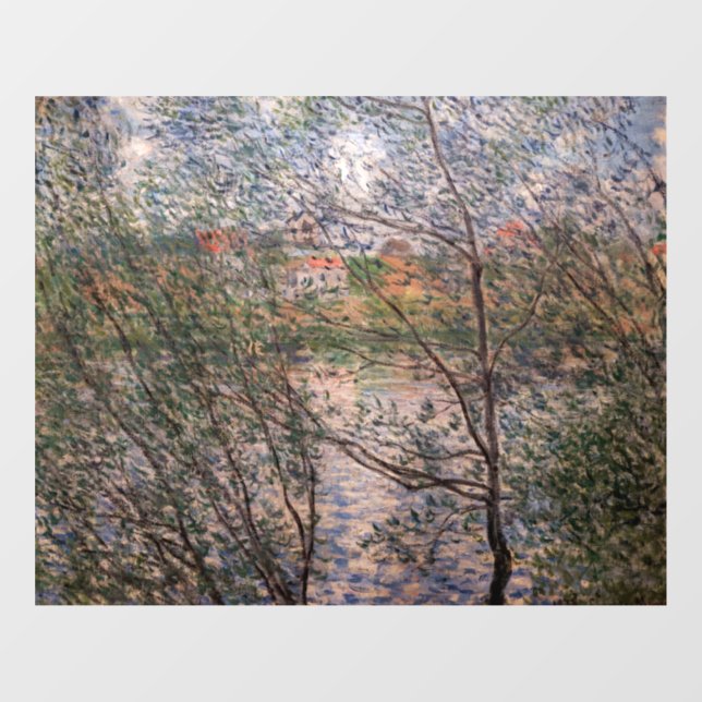 Claude Monet - Springtime through the branches Window Cling (Sheet)