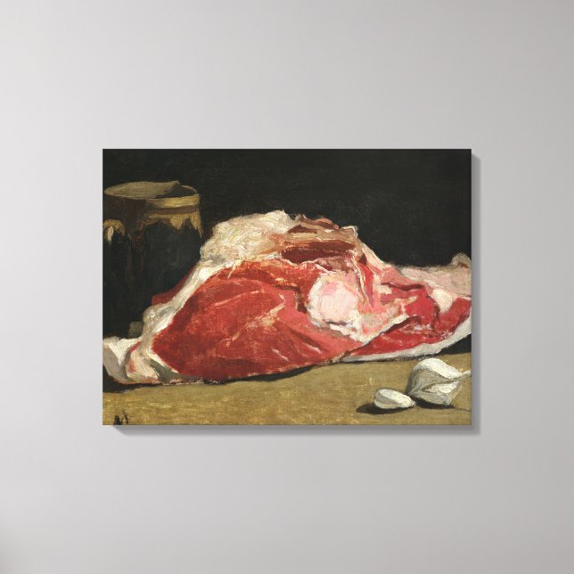 Claude Monet | Still Life, the Joint of Meat Canvas Print (Front)