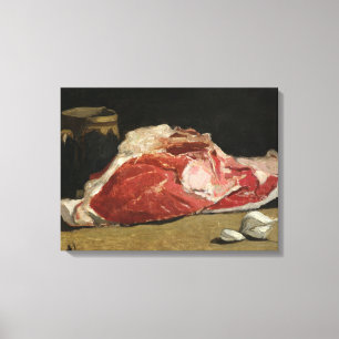 Claude Monet   Still Life, the Joint of Meat Canvas Print