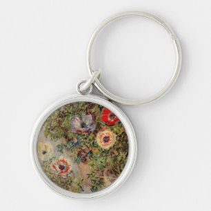 Claude Monet Still-Life with Anemone Destiny Gifts Key Ring