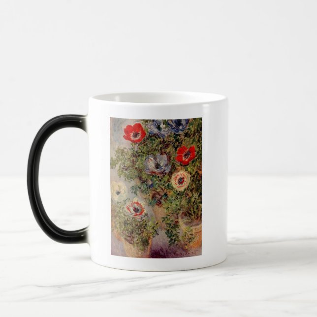 Claude Monet Still-Life with Anemone Destiny Gifts Magic Mug (Left)
