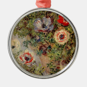 Claude Monet Still-Life with Anemone Destiny Gifts Metal Tree Decoration