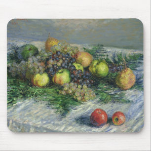 Claude Monet   Still Life with Pears and Grapes Mouse Mat