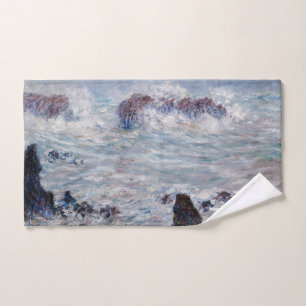 Claude Monet - Storm off the Belle-Ile Coast Bath Towel Set