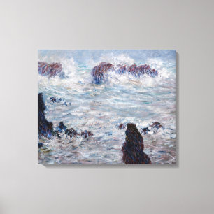 Claude Monet - Storm off the Belle-Ile Coast Canvas Print