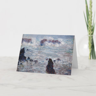 Claude Monet - Storm off the Belle-Ile Coast Card