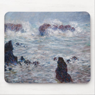 Claude Monet - Storm off the Belle-Ile Coast Mouse Mat
