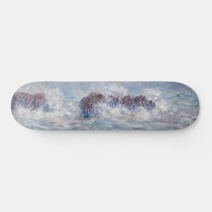 Claude Monet - Storm off the Belle-Ile Coast Skateboard