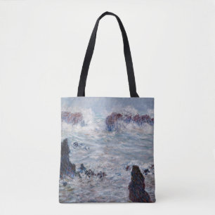Claude Monet - Storm off the Belle-Ile Coast Tote Bag