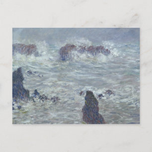 Claude Monet   Storm, off the Coast of Belle-Ile Postcard