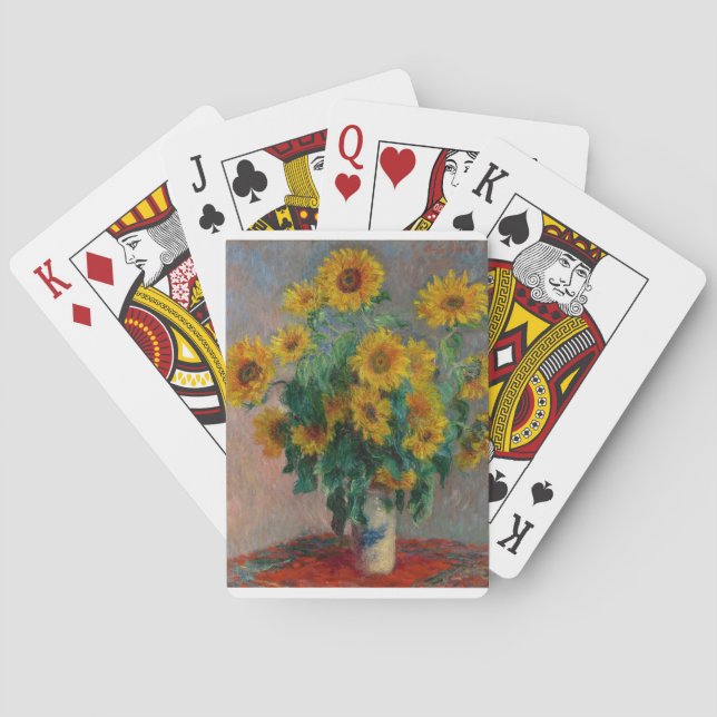 Claude Monet, Sunflower Playing Cards (Back)