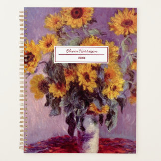Claude Monet Sunflowers 2024 Planner
