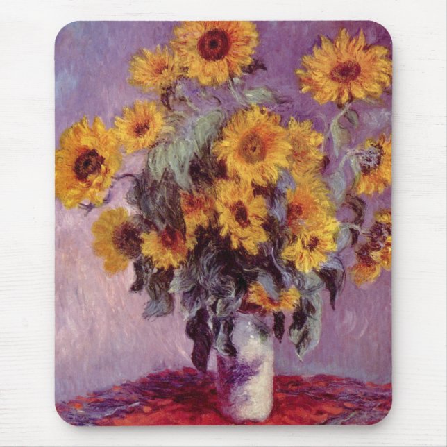 Claude Monet // Sunflowers Mouse Mat (Front)