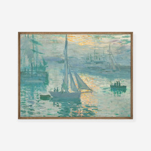 Claude Monet Sunrise Marine Art Print