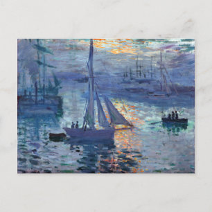 Claude Monet Sunrise - Marine Postcard