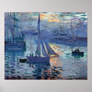 Claude Monet Sunrise — Marine Poster